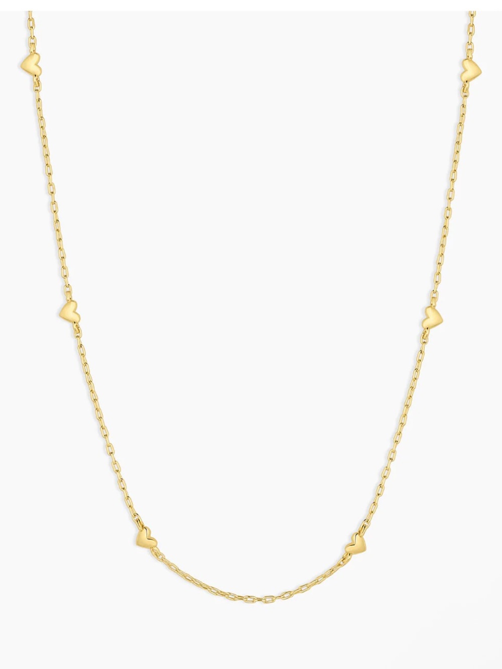 Gorjana Gold Heart Station Necklace